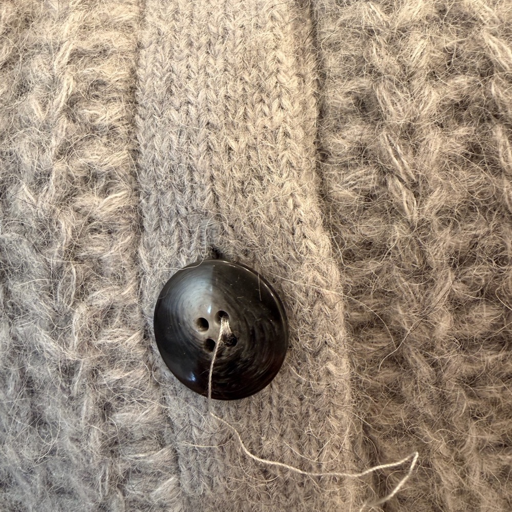 Sezane Emile Gray Cardigan Sweater - Picture 6 of 6